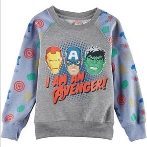Boys Avengers pullover sweatshirt size 7